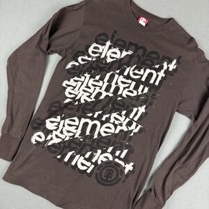 Element T Shirt Womens Large Brow Y2K Long Sleeve Skateboard Grunge